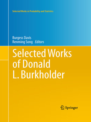 cover image of Selected Works of Donald L. Burkholder